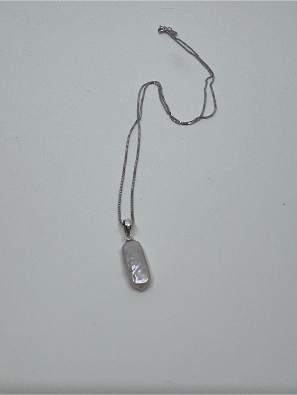 American Pearl Company freshwater bar Pearl Pendant Necklace with Chain - Picture 4 of 10